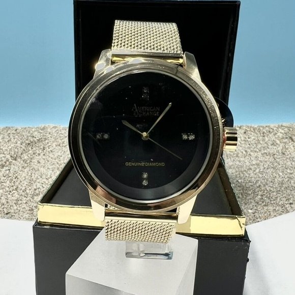 American Exchange Men s Genuine Diamond Collection Watch 44mm Accessories